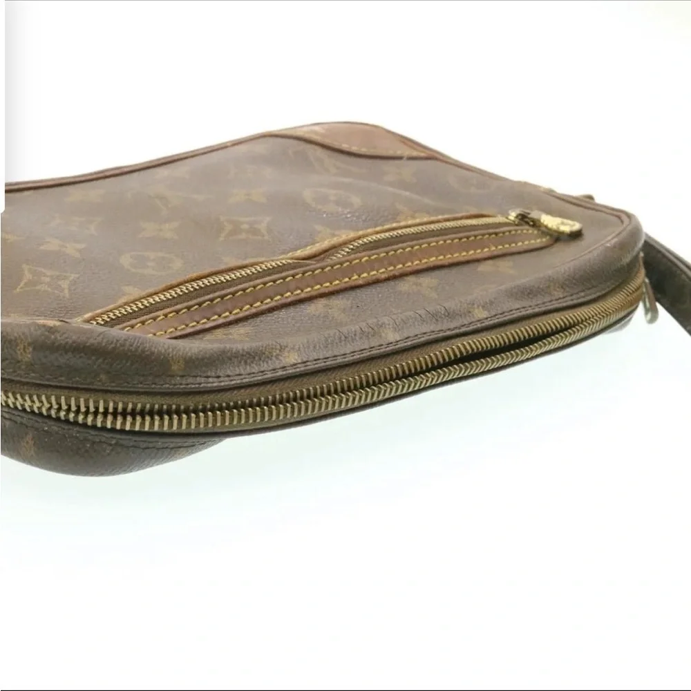 Authentic Vintage LOUIS VUITTON Monogram Marly Dragonne GM Clutch Bag M51825 LV